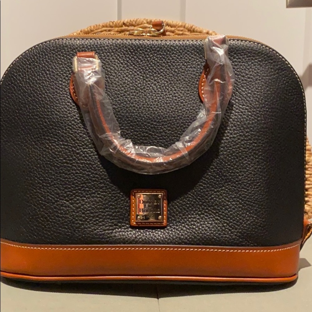 Dooney & Bourke Black Leather Satchel